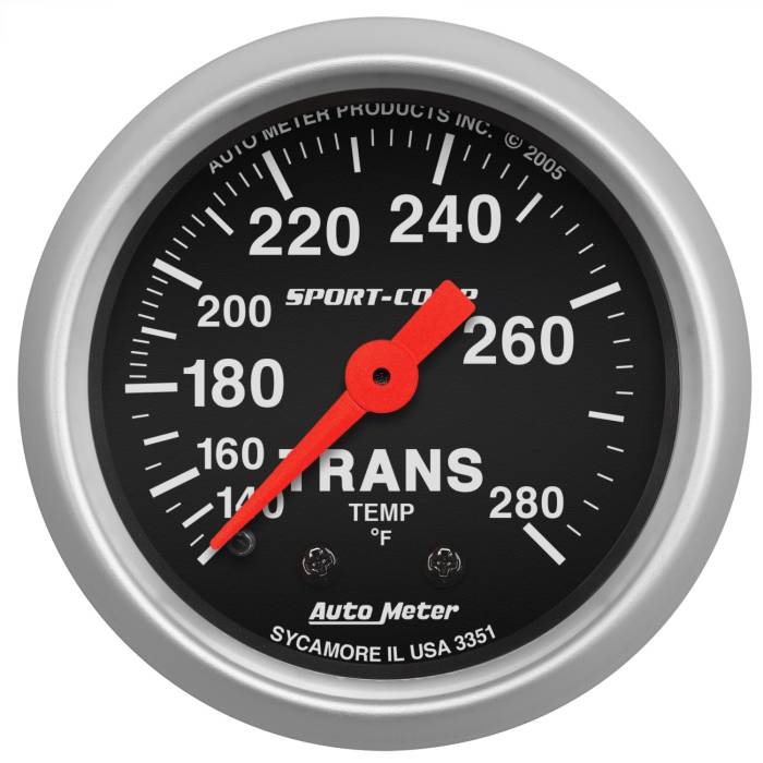 AutoMeter - AutoMeter Sport-Comp Mechanical Transmission Temperature Gauge 3351