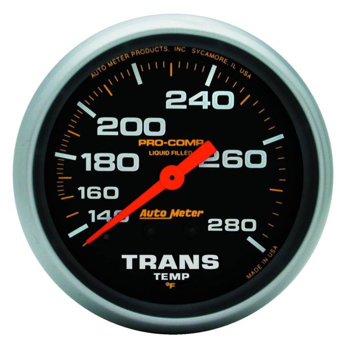 AutoMeter - AutoMeter Pro-Comp Liquid-Filled Mechanical Transmission Temp Gauge 5451