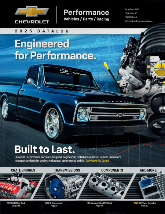 Chevrolet Performance Parts - 19540548 - 2025 Chevy Performance Catalog