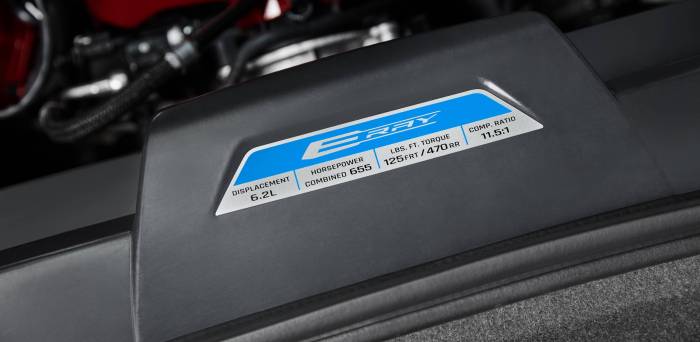 GM (General Motors) - 87818059 Engine Specification Plaque for E-Ray