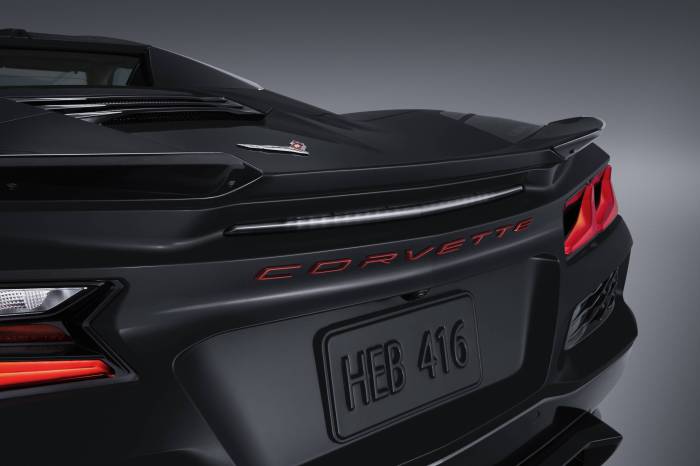 GM (General Motors) - 86526362 Corvette Script Rear Emblem in Torch Red