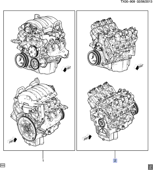 GM (General Motors) - 19434264 - 2014-2018 Remanufactured 4.3L Engine (LV3)
