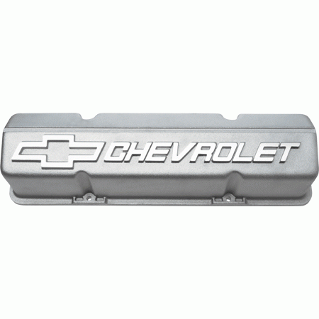 Chevrolet Performance Parts - 10185064 - Die Cast Bow Tie "Chevrolet" Valve Cover - 1959-1986 Small Block Chevy