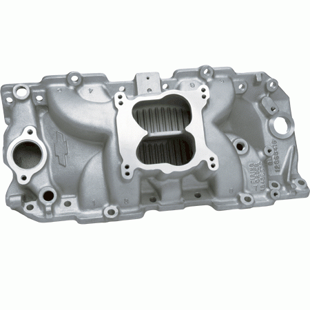 Chevrolet Performance Parts - 12363420 - Chevrolet Performance Big Block Chevy Dual Plane High Rise Intake Manifold, Oval Port, For Square Bore Or Spread Bore Carbs.