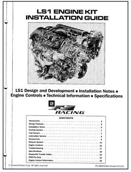 Chevrolet Performance Parts - 88959384 - LS1 Engine Kit Installation Guide Used With GM LS1 Kit # 25534322