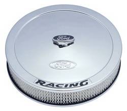 Proform Parts - Proform Parts 302-351 - 13" Round Ford Racing Air Cleaner - Chrome with Black Emblems