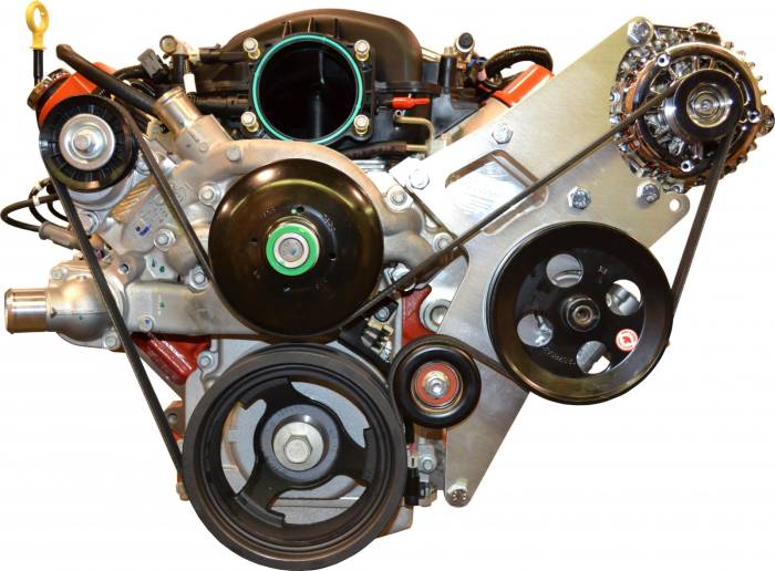 PACE Performance - GMP-K10168-2 - LS Engine Alternator & P/S Camaro or Truck Serp Drive Kit