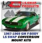 LSx Performance - LS Engine Swap Kits - 1967-69 GM F Body  1st Gen LS Engine and Trans Conversion Mount Kits