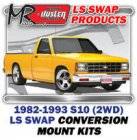 LSx Performance - LS Engine Swap Kits - 1982-93 Chevy S10 2WD Truck LS Engine and Trans Conversion Mount Kits