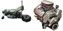PACE Performance - GMP-TH400ZZ427-4X - Pace Prepped & Primed ZZ427 480HP Dual Quad Satin Finish Engine with 4QT Oil Pan & TH400 Transmission Package - Image 1