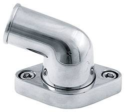Water Neck, Chevy V8's, Polished, 75 Degree, Swivel Two Piece Allstar Performance ALL30173