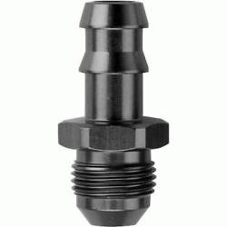 -6 Male x 3/8" Hose Aluminum Barb to AN Adapter, Black Fragola 484106-BL