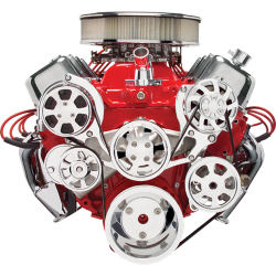 Billet Specialties - BBC Serpentine System with A/C, Alternator and Power Steering Polished Billet Specialties 14220 - Image 1