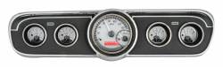Dakota Digital VHX-65F-MUS-S-R - 1965-66 Ford Mustang VHX System, Silver Alloy Style Face, Red Display
