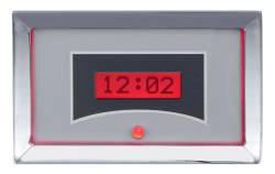 Dakota Digital - Dakota Digital VLK-57C-S-R - 1957 Chevy Car Digital Clock, Silver Alloy Style Face, Red Display - Image 1