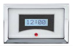 Dakota Digital - Dakota Digital VLK-57C-S-W - 1957 Chevy Car Digital Clock, Silver Alloy Style Face, White Display - Image 1