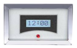 Dakota Digital - Dakota Digital VLK-57C-S-W - 1957 Chevy Car Digital Clock, Silver Alloy Style Face, White Display - Image 2