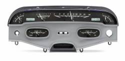 Dakota Digital VHX-58C-IMP-K-W - 1958 Chevy Impala VHX System, Black Alloy Style Face, White Display