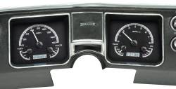 Dakota Digital - Dakota Digital VHX-68C-CVL-K-W - 1968 Chevy Chevelle VHX System, Black Alloy Style Face, White Display - Image 1