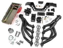 Trans-Dapt Performance  - LS Engine Swap in a Box Kit for LS Engine into 67-69 F-Body or 68-74 X-Body with Manual Trans and Black Maxx Ceramic Headers Trans Dapt 42016 - Image 1