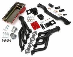 Trans-Dapt Performance  - LS Engine Swap in a Box Kit for LS Engine into 70-74 F-Body with Manual Trans and Black Maxx Headers Trans-Dapt 42026 - Image 1