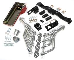 Trans-Dapt Performance  - LS Engine Swap in a Box Kit for LS Engine into 75-81 F-Body with Auto Transmission and HTC Silver Ceramic Headers Trans Dapt 42032 - Image 1