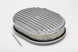 Trans-Dapt Performance Products - Trans-Dapt Performance Products Finned Aluminum Oval Air Cleaner Kit 6047 - Image 1