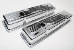 Trans-Dapt Performance Products - Trans-Dapt Performance Products Chrome Plated Steel Valve Cover 9857 - Image 2