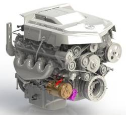 Kwik Performance - Kwik Performance K10355 Low Mount AC Bracket For LSA/Vette For SD7-7176 Compressor - Image 2