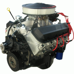 Big Block Crate Engine by Pace Performance ZZ454 469 HP Black Finish GMP-19433410-2X