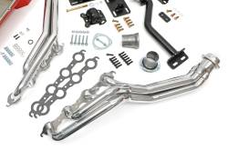 Trans-Dapt Performance  - LS Engine Swap In A Box Kit for LS Engine in 82-04 S10 4L60E/70E with Long Tube Headers HTC Silver Coated Trans-Dapt 42164 - Image 3