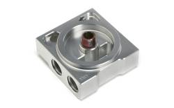 Trans-Dapt Performance Products - TD3305 - Hamburger's Performance Products Remote Oil Filter Base 5.9L Cummins Diesel; Single Filter; -12AN Horizontal Ports; Uses Mobil M1-403 Filter (or equivalent)- CNC Machined Billet Aluminum - Image 2