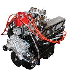 BluePrint Engines - BP3472CTC BluePrint Engines 347CI 330HP Stroker Crate Engine, Small Block Ford Style, Dressed Longblock with Carburetor, Iron Heads, Flat Tappet Cam - Image 1