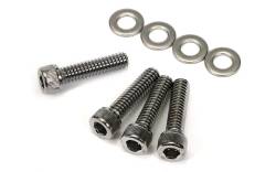 Trans-Dapt Performance  - TD9434 - 1/4"-20 x 1" HEX SOCKET (Allen) Style Valve Cover Bolts and Washers (set of 4)- CHROME - Image 1