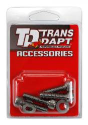 Trans-Dapt Performance  - TD9434 - 1/4"-20 x 1" HEX SOCKET (Allen) Style Valve Cover Bolts and Washers (set of 4)- CHROME - Image 2