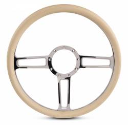 EMSMS140-34TCL - Steering Wheel Launch 15"Clear/Tan Grip