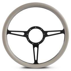 EMSMS140-35GMB - Steering Wheel Classic 15"Mtbk/Grey Grip