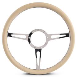 EMSMS140-35TCH - Steering Wheel Classic 15"Chrom/Tan Grip