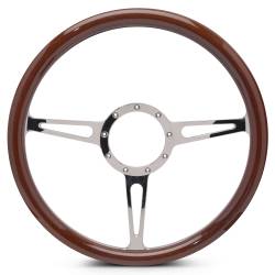 EMSMS140-35WCH - Steering Wheel Classic 15"Chrm/Wood Grip