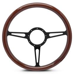 EMSMS140-35WMB - Steering Wheel Classic 15"Mtbk/Wood Grip
