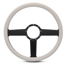 EMSMS140-38EMB - Steering Wheel Linear 15"Matblk/Wht Grip