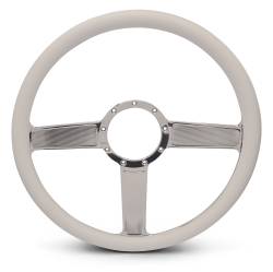 EMSMS140-38EP - Steering Wheel Linear 15"Pol/Wht Grip