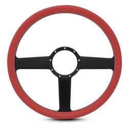 EMSMS140-38RMB - Steering Wheel Linear 15"Matblk/Red Grip