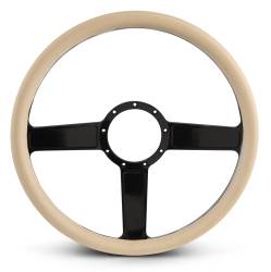 EMSMS140-38TBA - Steering Wheel Linear 15"Blkano/Tan Grip