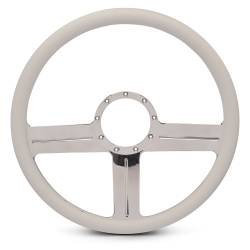 EMSMS140-39ECH - Steering Wheel G3 15"Chrome /Wht Grip