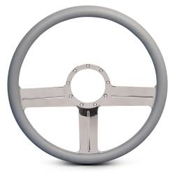 EMSMS140-39GCH - Steering Wheel G3 15"Chrome/Grey Grip