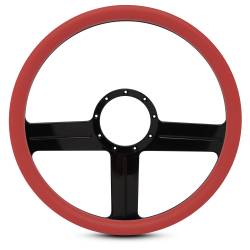 EMSMS140-39RBA - Steering Wheel G3 15"Black Ano/Red Grip