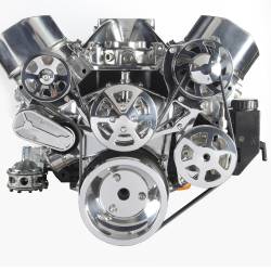 Eddie Motorsports - EMSMS107-12CL - SMALL BLOCK CHEVY S-DRIVE PLUS 8 RIB PS W/ATTACHED PLASTIC RESERVOIR, NO AC - Image 1