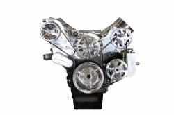 Eddie Motorsports - Eddie Motorsports LS Accessory Drive S-Drive Plus Elite 8 Rib with Alt, A/C and P/S (with attached billet reservoir) Polished MS107-16BP - Image 2