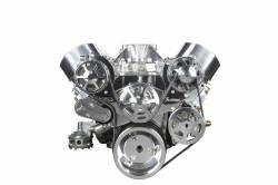 Eddie Motorsports - Eddie Motorsports BBC Accessory Drive S-Drive 6 Rib with Alt, A/C and P/S (with pump for remote reservoir) Polished MS107-50RP - Image 1